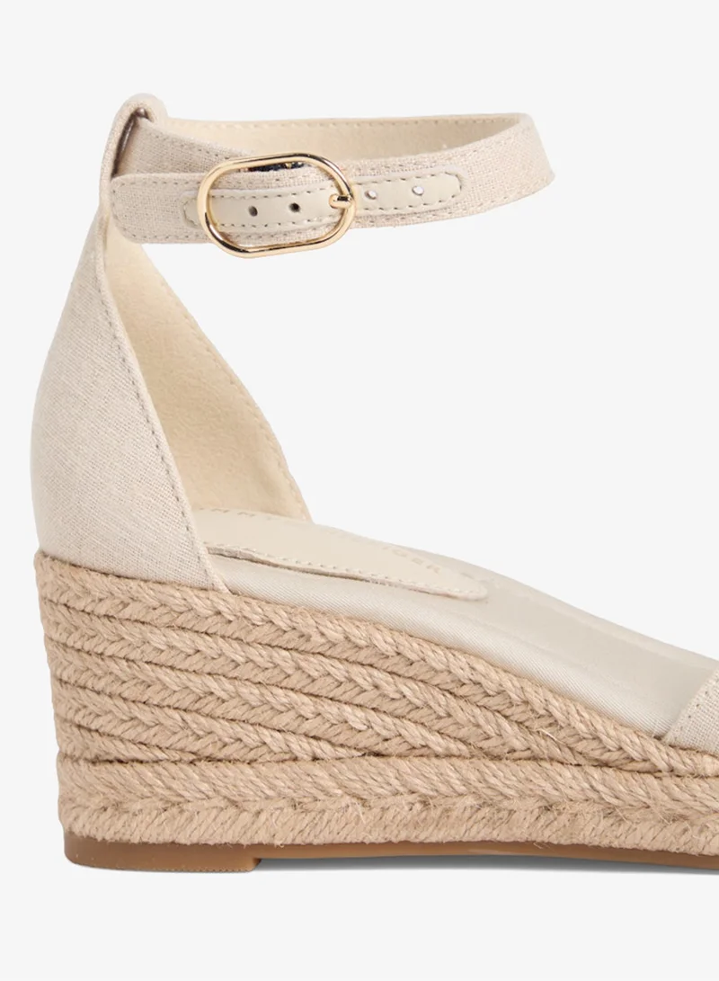 TOMMY HILFIGER  Hemp Crossover Strap Wedge Espadrilles for Women | Best Price UAE